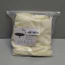 Obstal Fitted Round Table Cloth, Reversible Waterproof Stain Resistant Elastic Stretch Tablecloth, Wipe Clean Table Cover for Outdoor/Indoor Use, Fits Round Tables up to 40" - 44" Diameter, Cream