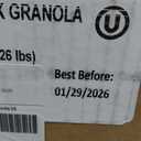 Uncle Crumbles Granola Bulk Box, Oat and Honey - Gluten Free, Kosher, Non-GMO - Oat Cereal for Restaurants, Food Service, and Events - 25lb Box,  Best Before 01/29/26