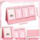 2 x Poola Voidra Books Read This Year Counter Book Tracker for Reader, Pink
