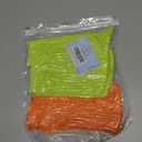 Women's Neon Scrunch Crew Socks 80s 90s Retro 3-Pack Cotton Stacked Boot Calf Cozy Ribbed Slouchy Socks Size 5-10 (1-white/Neon Green/Neon Orange)