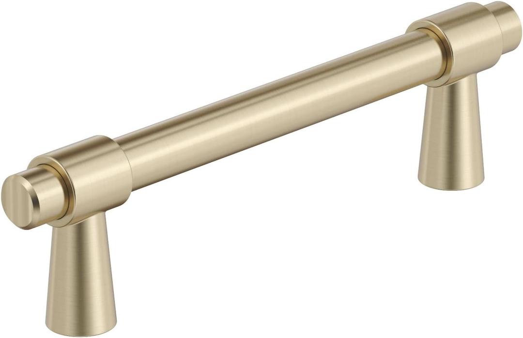 Amerock BP36858BBZ | Destine 3-3/4 inch (96mm) Center-to-Center Golden Champagne Cabinet Pull | Kitchen Cabinet Hardware | Furniture Hardware | Drawer Handle