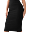 Sweet Hearts Women’s Basic Stretch Pencil Skirt- Regular & Plus Size- Below Knee Office Midi Bodycon Nylon Skirt Made in USA 3XL