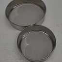 Sieve Fine Mesh, Stainless Steel Round Sifter for Baking, Flour Sieve, 8 Inch 40 Mesh and 6 Inch 60 Mesh, 2PCS
