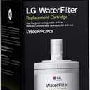 LG LT500P - 6 Month / 500 Gallon Capacity Replacement Refrigerator Water Filter (NSF42 ADQ72910911, White