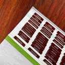Thinkor Reposition Laminated Bible Tabs, Large Print Stickers, Easy to Read & Apply Bible Tabs for Women & Man (Leather Color)