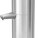 simplehuman 32 oz. Liquid Soap and Hand Sanitizer Sensor Pump Dispenser Max, Brushed Stainless Steel