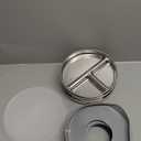 Elk and Friends Stainless Steel Divided Plates with Silicone Sleeve for Babies & Toddlers | Lids Included | Stay Put Suction | Dinner & Snack Plates | 4 Pack (Sage/Misty Blue/Navy/Gray)