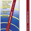 Dixon 00079 China Markers, Red, 12-Pack, 7 x 2.2 x 0.8 inches
