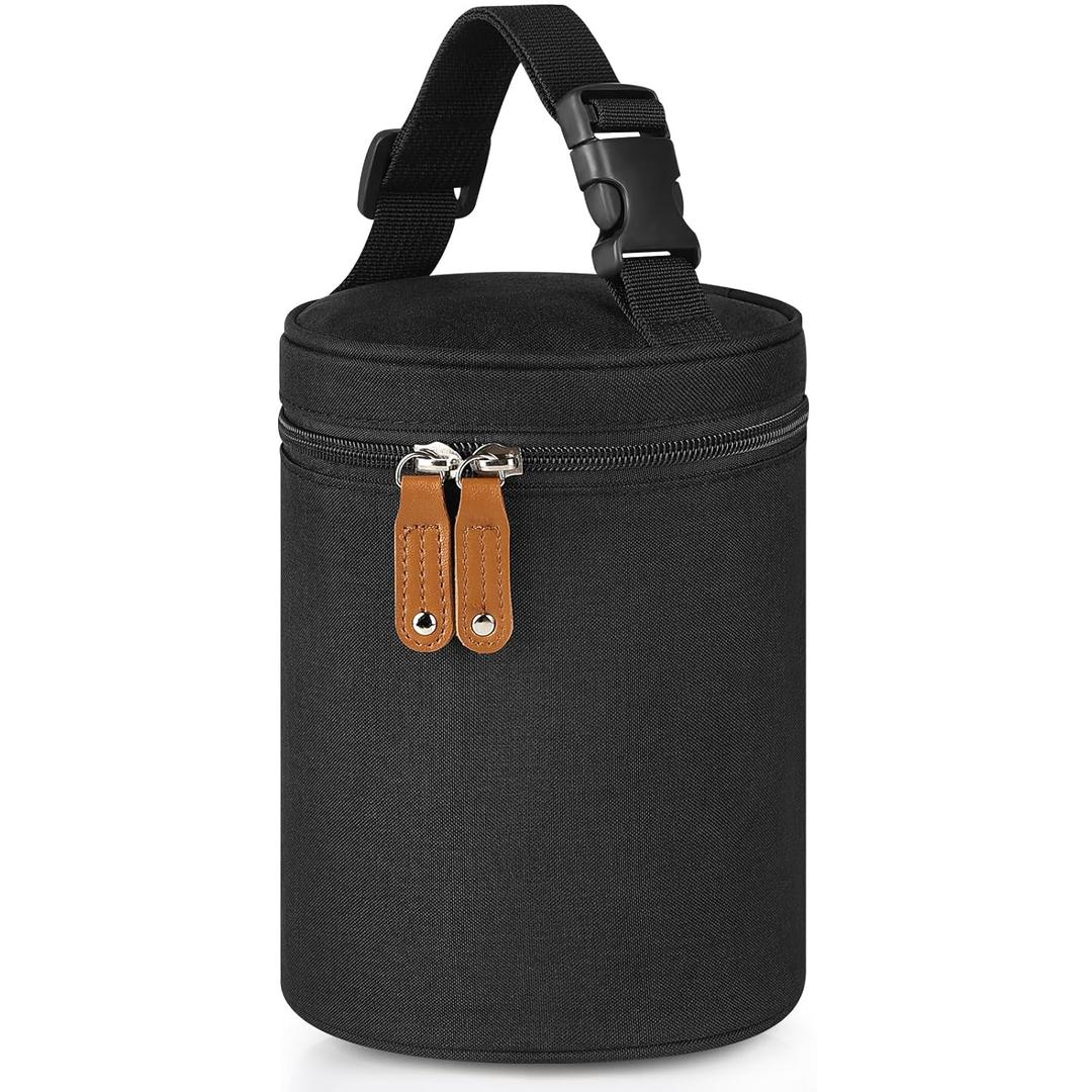 Accmor Breastmilk Cooler Bag, Insulated Baby Bottle Cooler Tote Bags for Nursing Mom Daycare (Black)