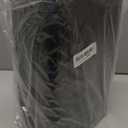 Dog Waste Trash Can Wall Mounted, 2.1Gal Small Outdoor Trash Can with Lid, Hanging on Fence, Dog Poop Bucket with 40 Bags, Inner Waste Bin, Black