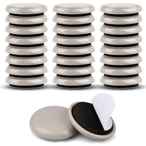 1-1/4" Furniture Sliders for Carpet & Hardwood Floors, 24PCS Furniture Pads for Quickly and Easily Move Any Item and Protect The Floor