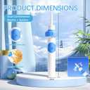 Electric Ear Wax Removal Tool with Vibration Suction, Ear Wax Vacuum Cleaner, Soft Silicone Spoon with 2 Washable Replaceable Tips Ear Cleaning for Family, Portable Case,Azurblau