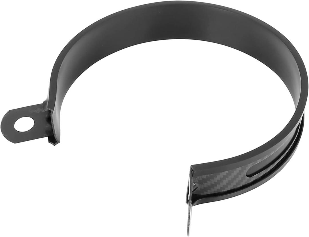 F FIERCE CYCLE 94mm 3.7" Motorcycle Exhaust Band Joint Clamp Muffler Pipe Stainless Steel Black