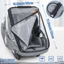 Car Seat Rain Cover,Infant Car Seat Weather Shield,Waterproof,Windproof Protection,Protect from Dust Snow,Rain Cover Features Quick-Access Zipper Door and Ventilation,(Gray Melange)