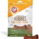 Arm & Hammer for Pets Nubbies Dental Treats - Baking Soda & Calcium Dog Dental Chews, Nubbed Texture Helps Scrub Plaque & Tartar While Chewing, Chicken Flavor, 20 Count, 7 Ounce (EXP 05/13/27)