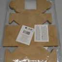 Juvale Cookie Boxes with Window - 50 Pack, 4 x 4 x 2.5 in Brown Cardboard - Pastry Containers & Cupcake Box for Baked Goods Packaging - Mini Treat Holders