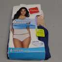 Hanes Women's Organic Cotton Panties Pack, ComfortSoft Underwear, 6-Pack, 6