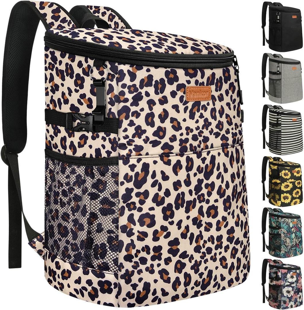 Camping Cooler Backpack 30 45 Cans, Soft Backpack Coolers Insulated Leak Proof Travel Cooler Bag Waterproof Lunch Picnic Beach Work Trip Thermal Bag Drink Beverage Beer Bag Cooler