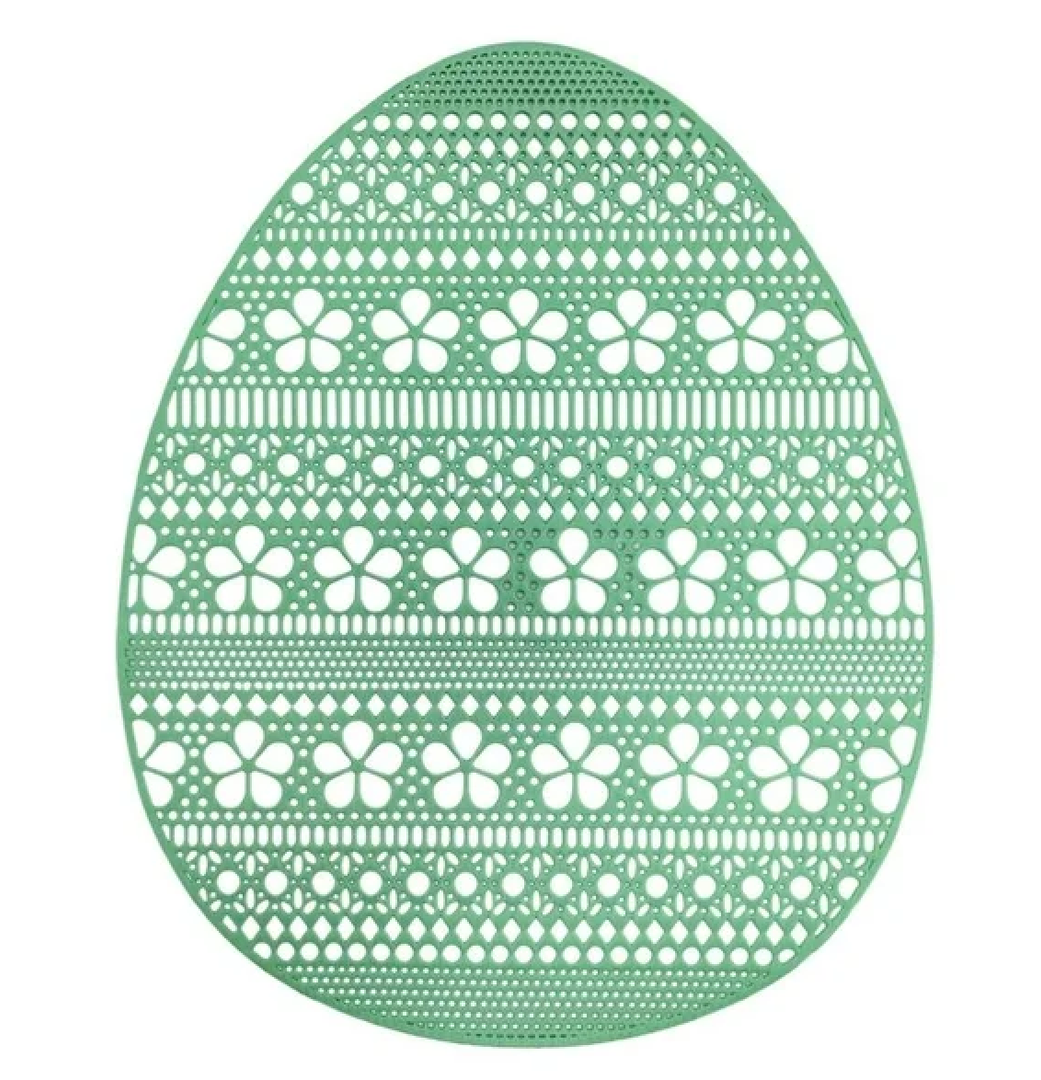 Placemat Jade Lime Green Easter Egg 4Pack