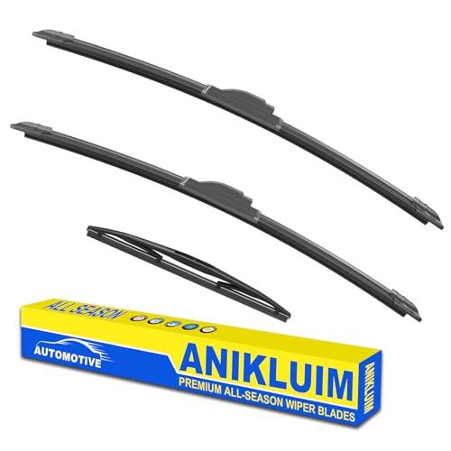 ANIKLUIM® 26"+22" Wiper Blades with 16" Rear Wiper Blade Set Replacement for 2005-2022 Honda Odyssey Windshield Wipers Original Factory Quality (Pack of 3)