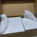 8 Buffet Risers with Mini Signs, Buffet Table Risers and Stands, Acrylic Cube Display Box for Catering Party Table Food Display, Dessert, Cakes - White, Set of 8 Boxes