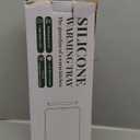 Food Warming Mat, Silicone Electric Warming Tray with 3 Modes Temperature & Fast Heating, Raised Feet Protects Table, Roll Up Buffet Hot Plates Heat Pad, Portable Food Warmer for Parties Home Travel