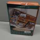 Dementia Activities for Seniors,Fidget Busy Board for Adults with Dementia,Engaging Alzheimers Activities & Tactile Stimulation,Thoughtful Gift for People with Alzheimer's (Compass Version) (Brown)