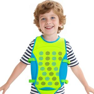 YOTAN Kids Swim Vest, Kid Swim Jacket and Buoyancy Swimming Aid, Modern Design Swimming Vest for Boys and Girls, Innovative Safety Comfort, Green (Large (77-110 lbs))