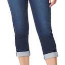 WallFlower Women's Pull on Denim Cropped High-Rise Insta Soft Juniors Jeans (Large)