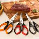 Astercook Kitchen Scissors All Purpose Heavy Duty,3 Pack Kitchen Shears Set,Stainless Steel Kitchen Gadgets for Cutting Food,Poultry,Meat,Vegetable,Herb Dishwasher Safe Utility Tools Home Gift