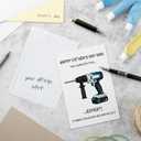 3 x Goroar Funny Tool Expert Father's Day Card for Dad, Hilarious Fathers Day Card for Handyman, Thanks for Always Helping Me