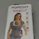 Momcozy Portable Baby Carrier Compact & Lightweight, Adjustable for Travel, Fold & Go Convenient Storage Hip Pouch, Wide Shoulder Straps, Soft Skin-Friendly Fabric, for Babies 1235 lbs (Grey)