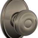 SCHLAGE F10GEO620WKF Wakefield Collection Georgian Passage Knob, Antique Pewter