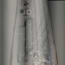 KIRKAS 34inch Large Half Moon Light for Nail Tech, 456 LEDs 3 Color Modes Infinitely Knob Arch Light with Phone Holder Charging Function, Foldable Nail Desk Lamp for Eyelash Extension, Tattoo-White