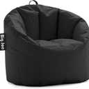 Big Joe Milano Beanbag Chair Stretch Limo Black Smartmax