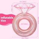Pool Floats, Inflatable Diamond Ring Pool Float for Bachelorette Party, Engagement Ring Floatie for Beach Party & Tubes Pool Toys Float for Adults