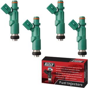 Set of 4 Fuel Injectors 23209-21020 FJ343 Replacement Compatible with Toyota Echo 2000-2005 Prius 2001-2009 Scion xA xB 2004-2006 1.5L L4 - Replaces 842-12234