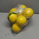 Tebery 12 Pack Yellow Dimpled Practice Balls, 12-Inch Pitching Machine Softballs Baseballs for Hand-Eye Coordination, Hitting and Fielding Practice