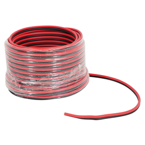 Rockville RED 14G50 14 Gauge 50 Ft Speaker Wire, 100% OFC Copper, Marine Grade, Tinned for Corrosion Resistance, Flexible, for Car, Marine, and Home Audio