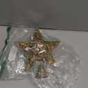 Christmas Tree Topper, hogardeck Gold 5-Pointed Star Tree Topper for Christmas Decor, Tree Toppers for Christmas Tree Decorations for Indoor Home