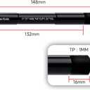 15mm Thru Axle for Magura TS4,TS6,TS8, Mountain and Road Bike Aluminum Alloy Hubs Adapter Axle, Thread Pitch: 1.0 mm Length: 148mm.