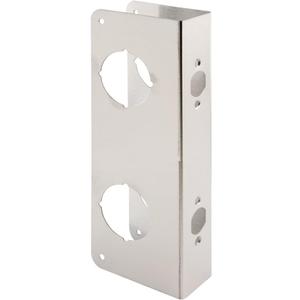 Prime-Line U 10539 Stainless Steel Lock and Door Reinforcement Plate for 1-3/4 In. Thick Doors, Stainless Steel Finish (Single Pack)