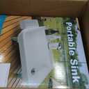 Mighty Sink Portable Sink: Patented Wash Station with Electronic Faucet | 2 Gallons | Easy Setup | Indoor & Outdoor Use | Ideal for Dishwashing, Camping Hygiene, Gardening,  Size Standard Product Dimensions 17"D x 8"W x 21"H