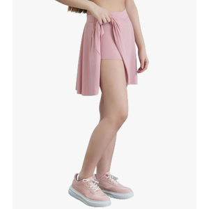 Wontis Women's Athletic Skirts with Shorts- Athletic High-Waist Pleated Skater-Tennis-Golf Skirt with Built-in Shorts M