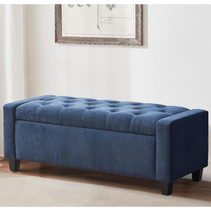 Chilihom Ottoman Bench with Storage for Living Room， Large Upholstered Ottoman Foot Rest with Seating for Bedroom End of Bed，Entryway