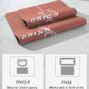 tchdio Bath Mat-Super Absorbent Quick Dry Bath Mats for Bathroom Floor Non Slip-Bathroom Mats with Rubber Backing-Ultra Thin Bathroom Rugs Fit Under Door, 21" x 34", Terracotta