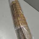 LazBlinds No-Drill Cordless Roman Shade - Light Filtering Natural Wood, Easy Install Bamboo Blind for Windows 24" W x 72" H, Malay Umber
