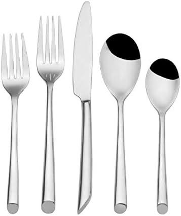 Towle Living Wave Flatware Service for 4, 20 Piece Set, 18/0 Stainless Steel, Silverware Set