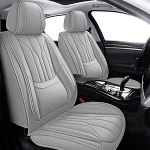 Foneso Car Seat Covers for Truck Chevy Chevrolet Silverado GMC Sierra Leather Protectors for Pickup 2007-2024 1500 2500HD 3500HD Trail Boss Z71 Crew Double Extended Cab (Grey (Model A), Full Set)