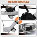 751-724 Front Driver Side Power Window Regulator with Pinch Function Compatible with Escalade Silverado Suburban Tahoe Sierra Yukon/XL Replaces 751724 23118067 23422490 84621036